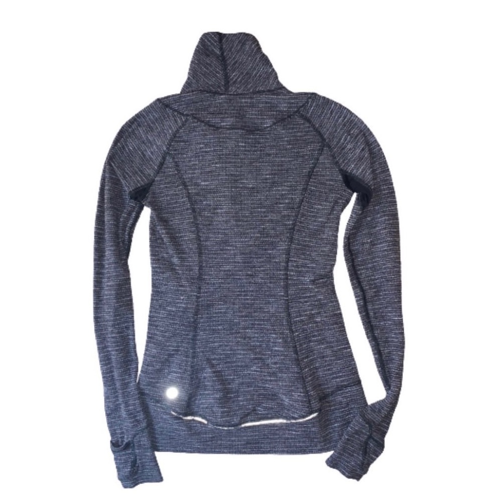 Lululemon Pullover Sweater Size 2 Think Fast Pullover Sweater Jacket Top Gray - Picture 2 of 12